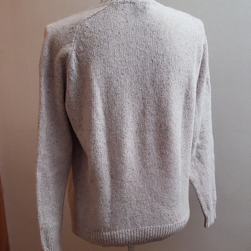 J. Crew Jeweled Donegal Wool Crewneck Sweater Size Medium